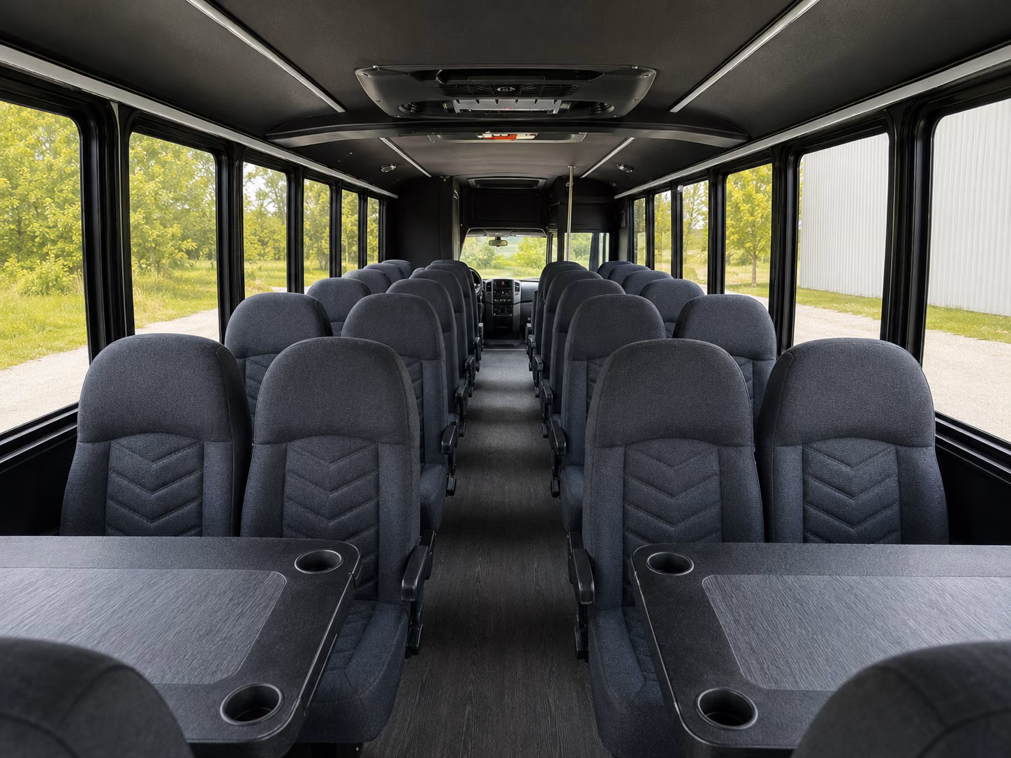 fremont 15 passenger minibus interior