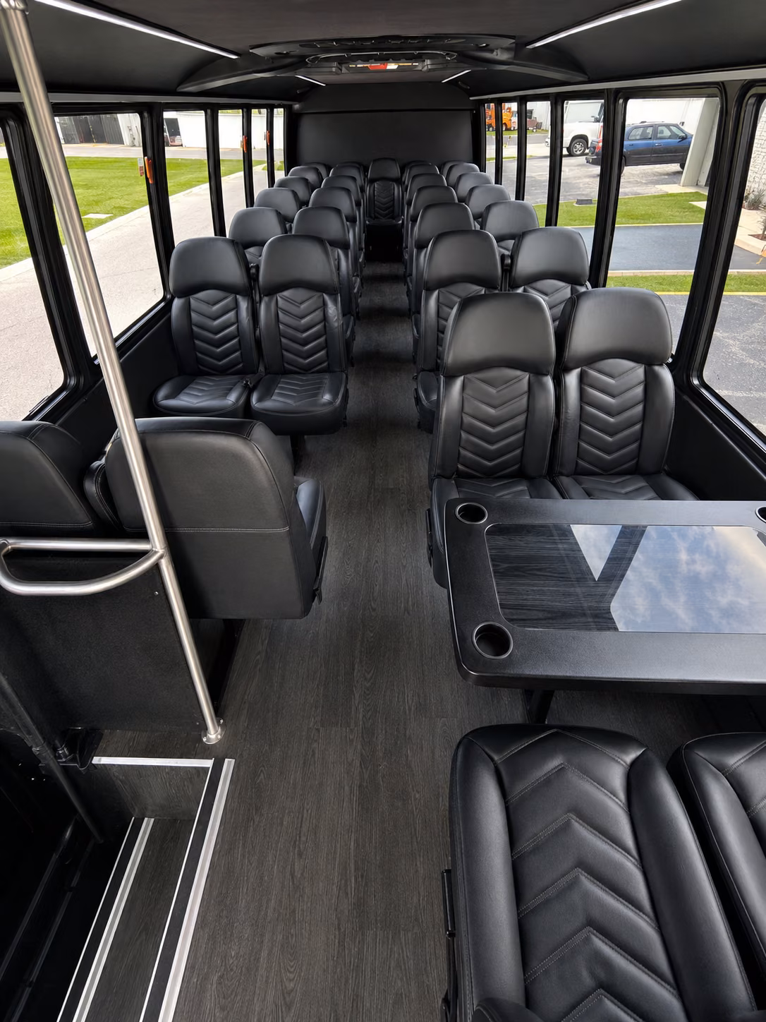 fremont 18 passenger minibus inside