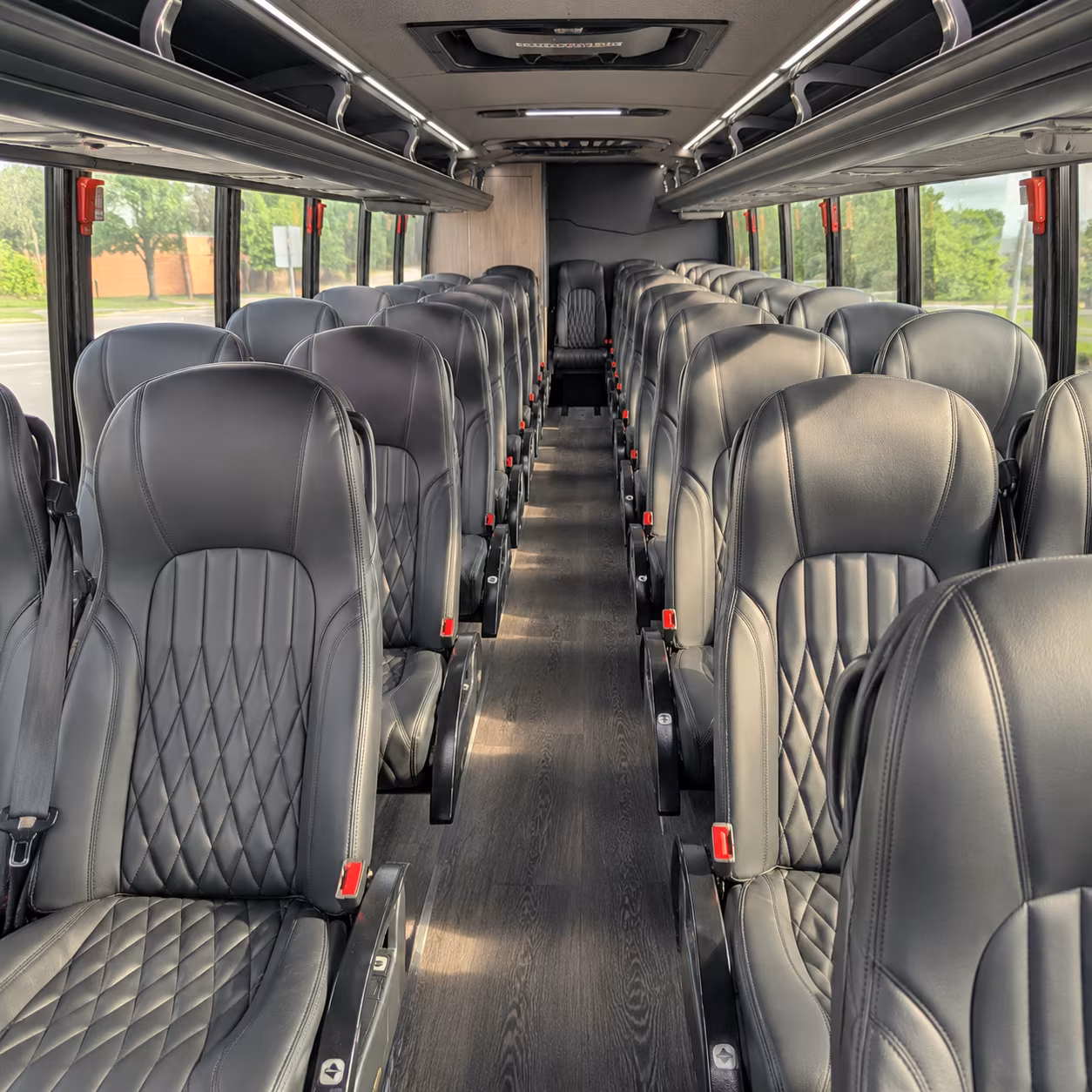 fremont 28 passenger minibus inside
