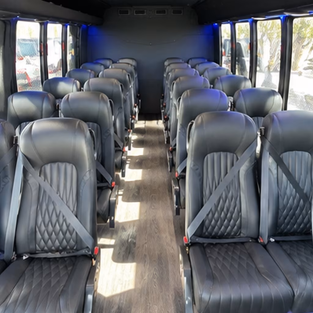 fremont 30 passenger minibus interior