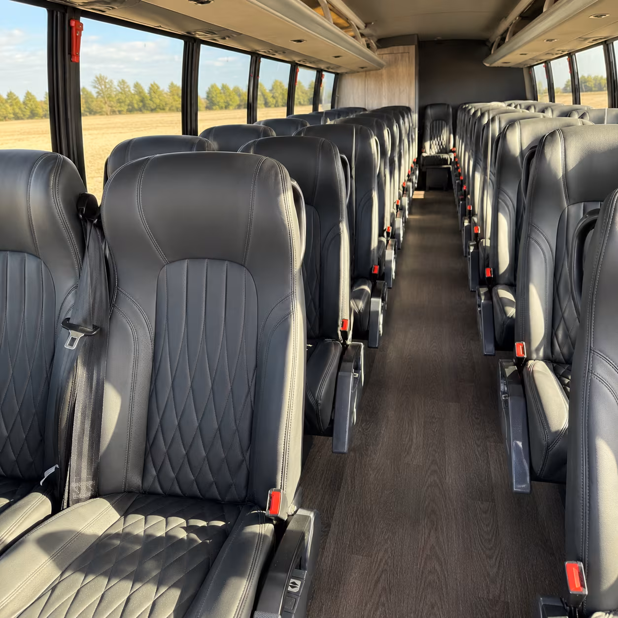 fremont 35 passenger minibus interior