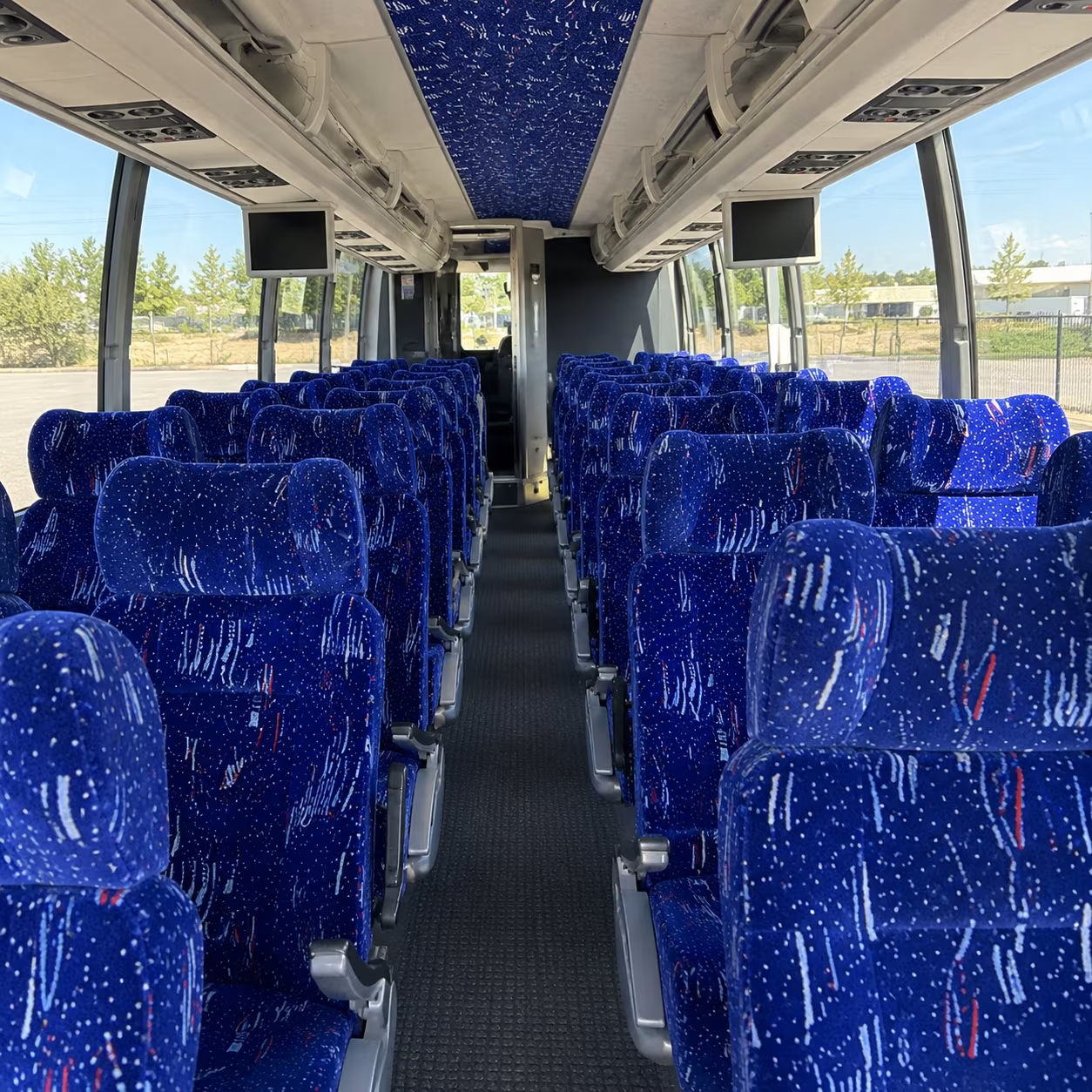 fremont 56 passenger charter bus inside