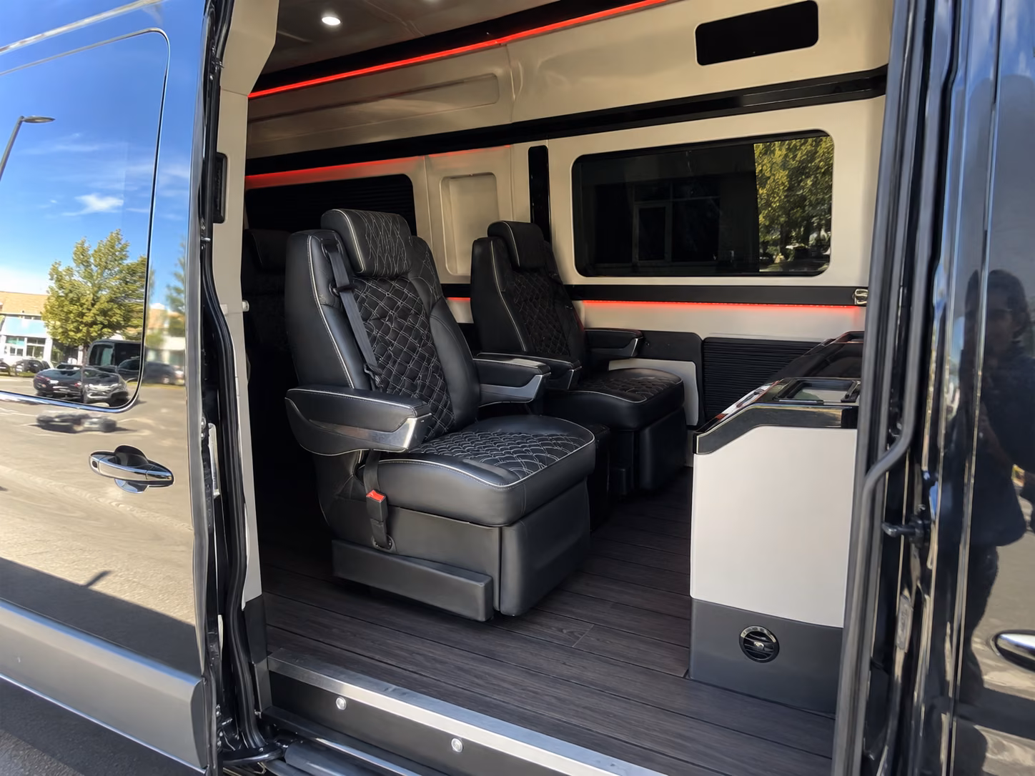 fremont sprinter van with driver inside